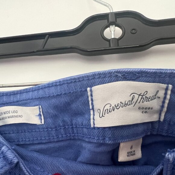 NWT Women's High-Rise Sailor Wide Leg Ankle Jeans - Universal Thread™ Size 8 - Picture 4 of 6